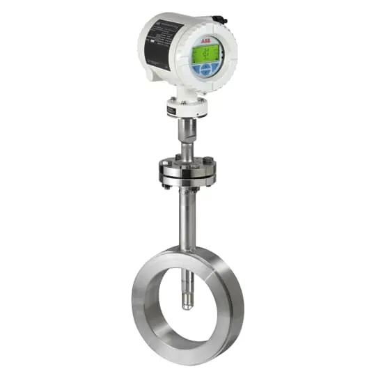 Thermal mass flow meter for industrial gas flow monitoring