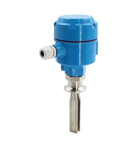 Vibrating tuning fork level switch for point level detection